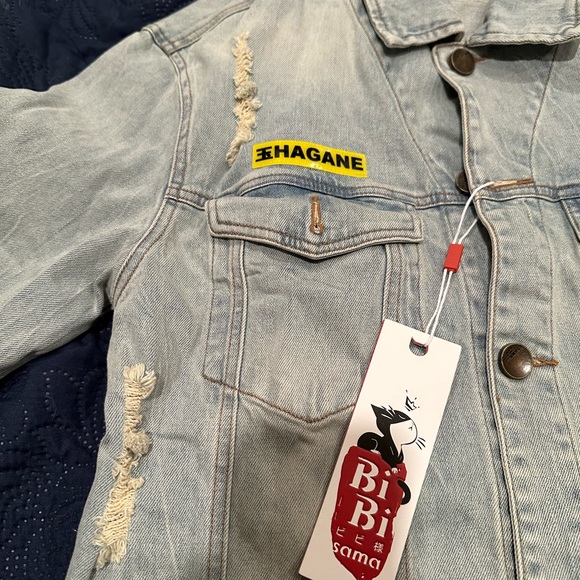 Bibisama Denim Jacket Unisex Large - Picture 10 of 12